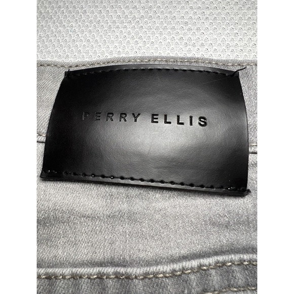Perry Ellis Jeans Slim Fit Stretch Men 36x32 (38x31.5 Actual) Light Gray Denim - Picture 13 of 13